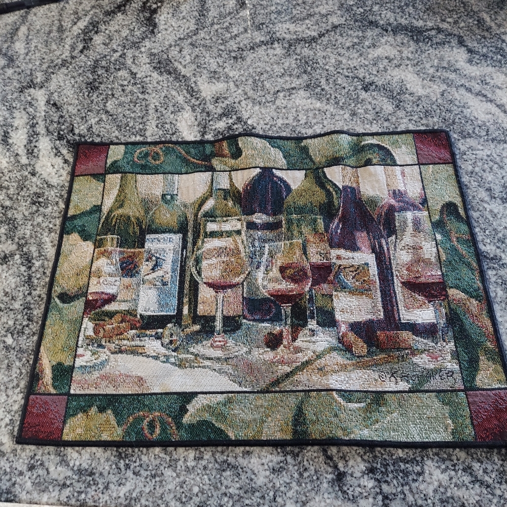 Italian wine Art Mohawk Home wall hanging Tapestry